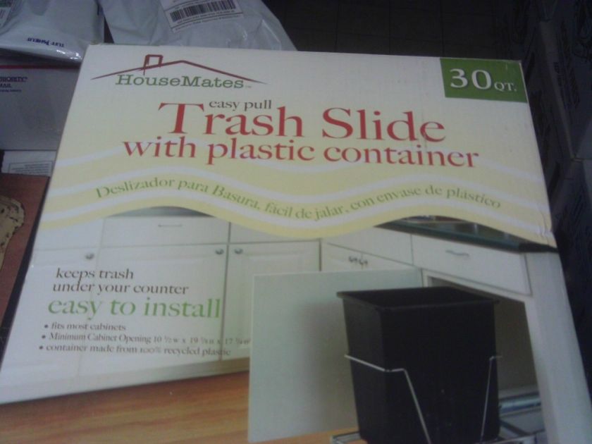 Housemates 30 Quart Slide Out Kitchen Waste Container  