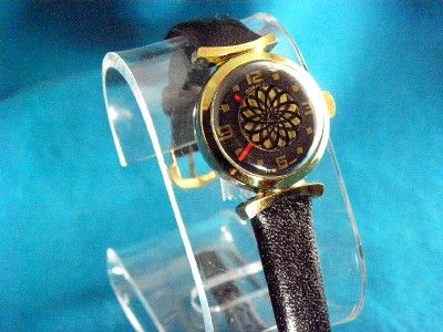   LADIES 1970S MECHANICAL HYPNOTIC ACTION BOREL LIKE COCKTAIL WATCH
