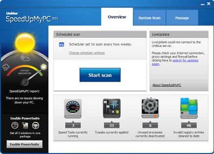 SpeedUpMyPC overview