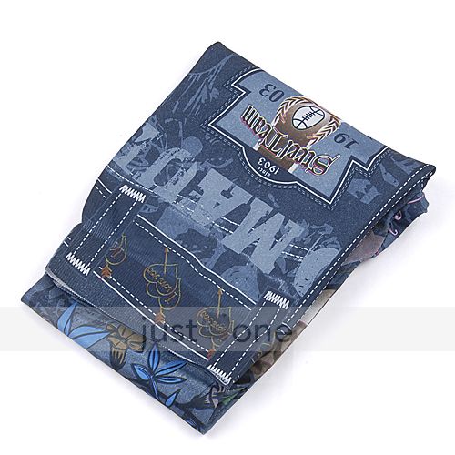 Trendy Jeans Like Beauty Girl Belt Flower Multi Patterns Elastic 