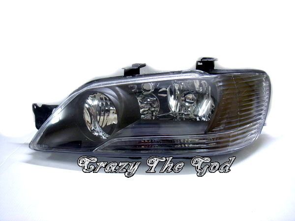 Lancer Cedia/Classi 2001 2003 Crystal H4 Headlight Black for 