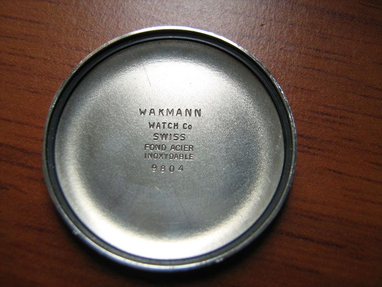 Rare Wakmann Chrono Gold Tone Mens Watch Automatic 42mm  