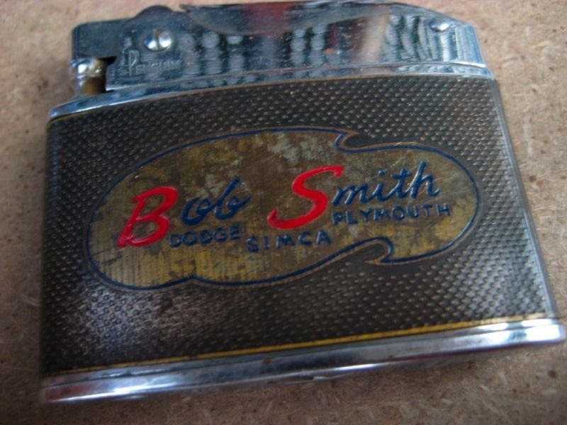 VINTAGE BOB SMITH DODGE PLYMOUTH DEALERSHIP ADVERTISING LIGHTER  