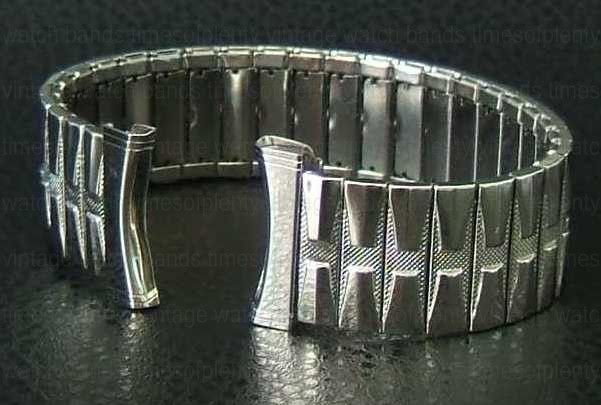 NOS Uniflex 3/4 Stainless Slim Expansion Watch Band  