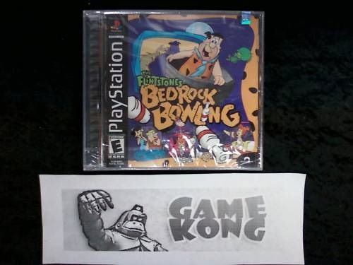   Flintstones Bedrock Bowling Game Playstation Kids NEW SEALED   077