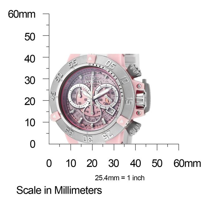 Invicta 0941 Subaqua Noma III Anatomic Chronograph Womens PINK Watch 