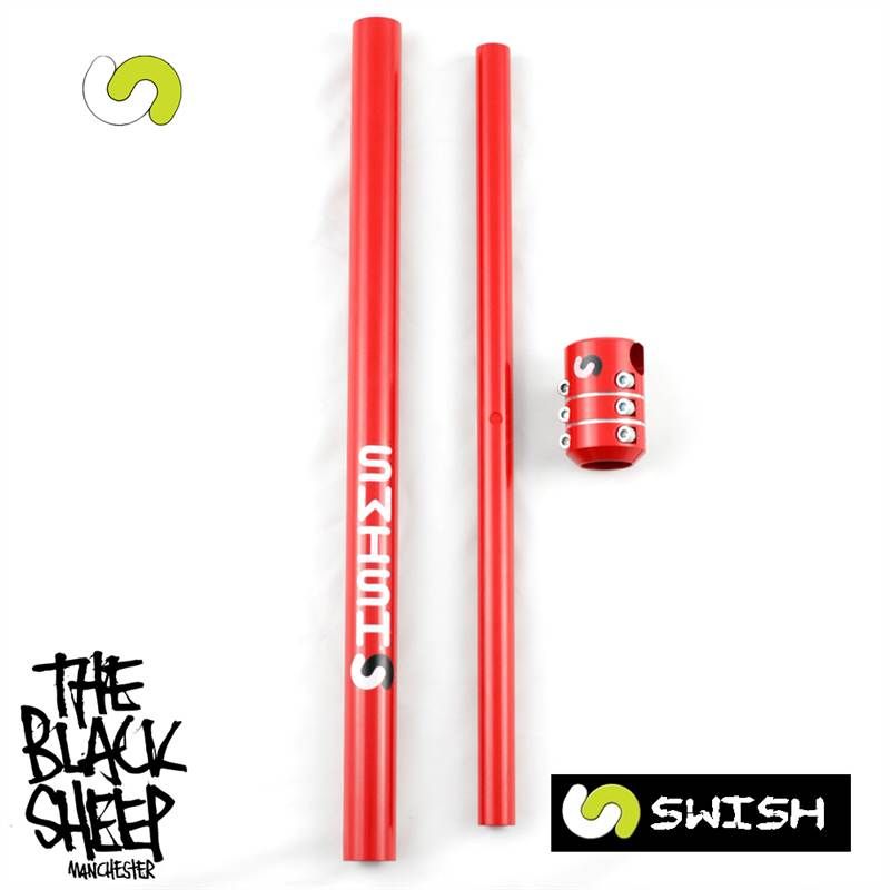 SWISH 2.0 3 PIECE SCOOTER T BARS RED NEW GRIT MADD  