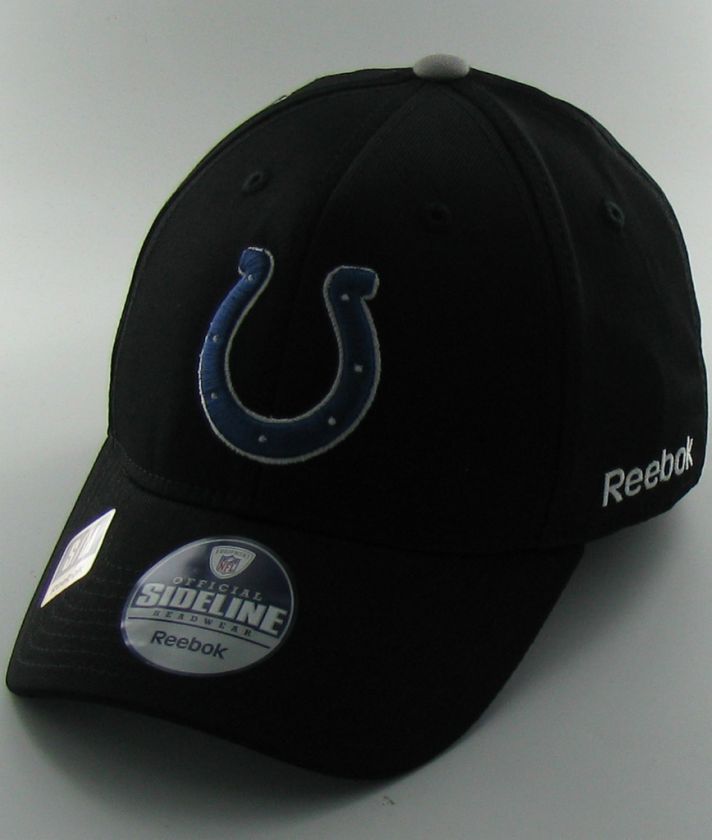 Indianapolis COLTS 2ND SEASON 2010 SIDELINE Black Flexfit Reebok NFL 