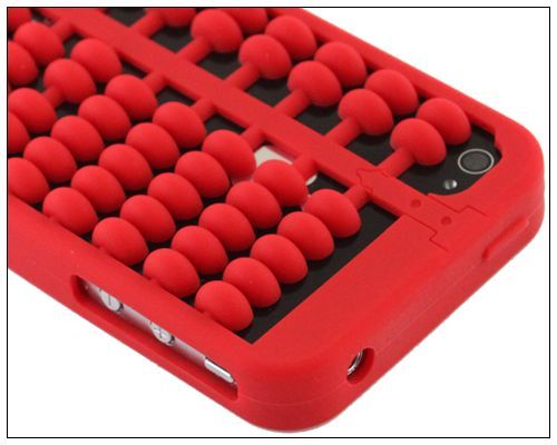 Chinese style Abacus Silicone Gel Soft Case Cover For iPhone 4S 4 4G 