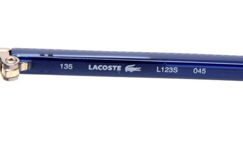 LACOSTE L 123S 045 SHINY SILVER L123S SUNGLASSES  