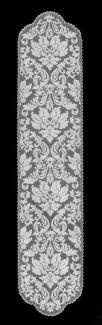 Heritage Lace Heritage Damask Runner 14 x 64 Black/Colonial Gold 