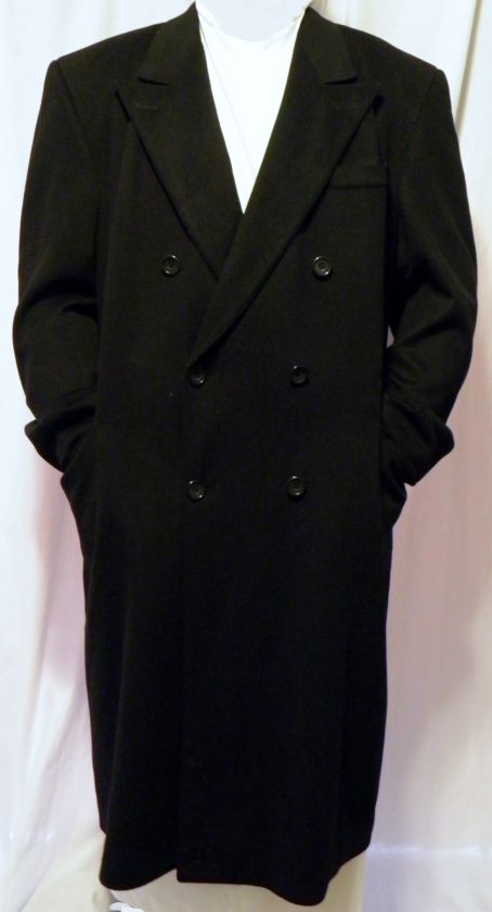 Harry Rosen Mens 100% Cashmere Soft Long Coat 46 Reg  