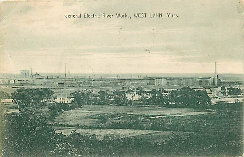 MA WEST LYNN GENERAL ELECTRIC RIVER WORKS 1911 T16123  