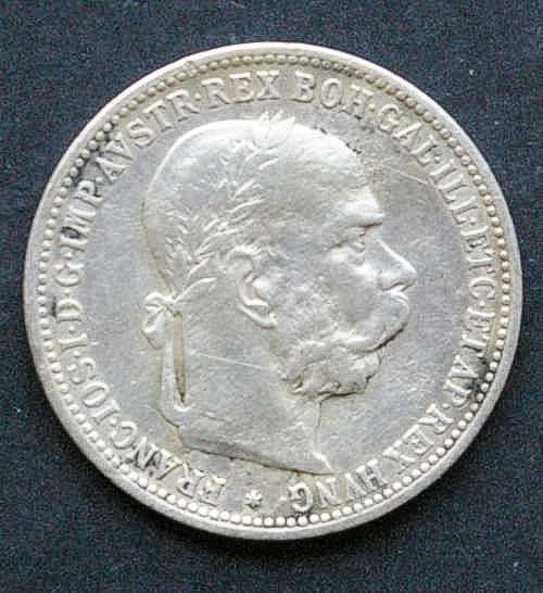 AUSTRIA   1 KORONA   FRANZ JOSEPH   1893  