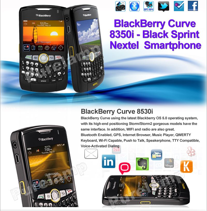 NEW BLACKBERRY 8350i CURVE SPRINT NEXTEL  IN SEALED BOX BB8350I  