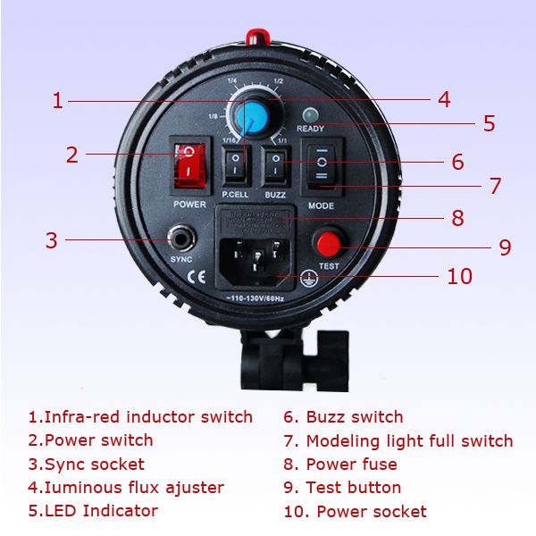 julius studio high quality photo studio flash strobe light holder 