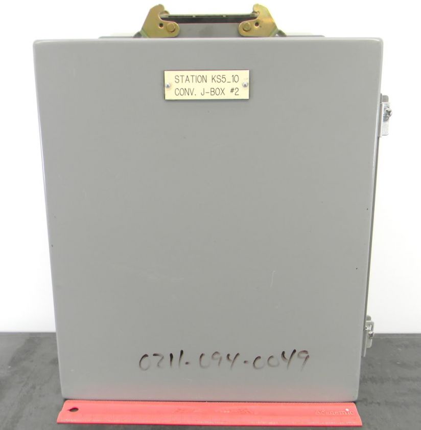 SAGINAW ENCLOSURES ELECTRIC BOX BACKPLATE 14X12X6 USED  