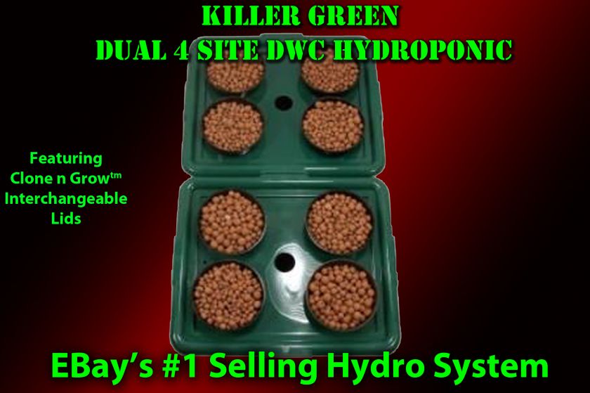 Dual Hydroponics 4 Plant Hydro System + Grow Guide  