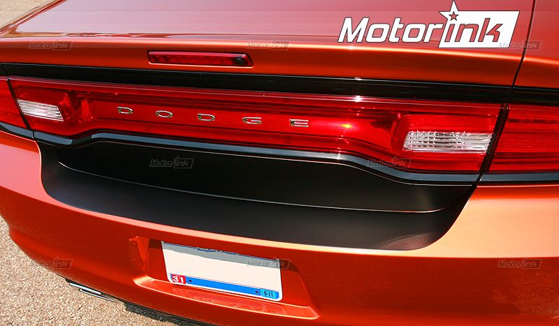 2011 + Dodge Charger Trunk Bunper Vinyl Blackout Decal Graphics 