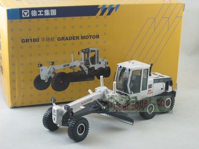 48 China XCMG GR180 GRADER MOTOR White Diecast  