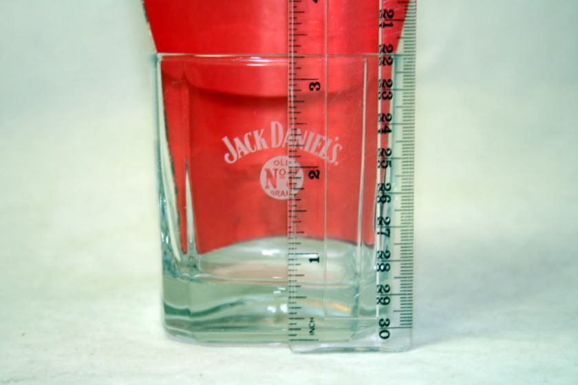 Jack Daniels ~~Old No. 7~~ 8oz SQUARE Hi Ball Glass  