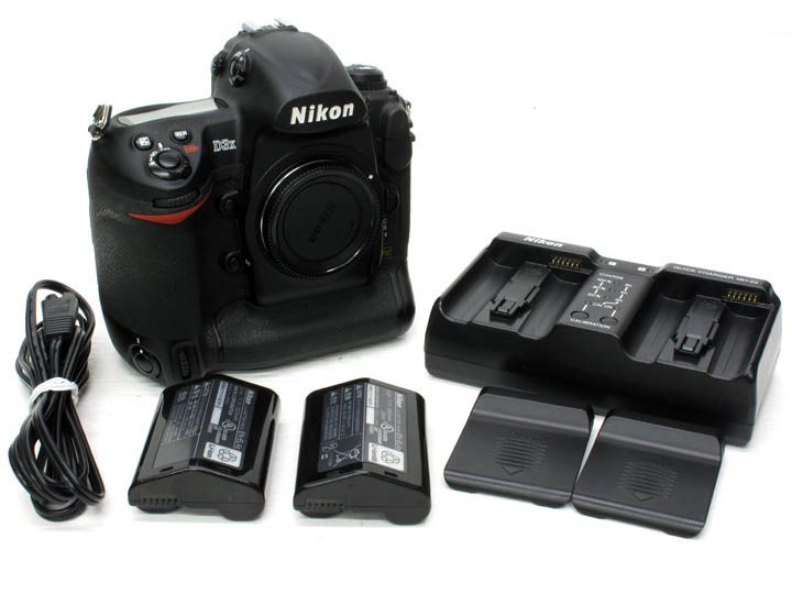 Nikon D3x 24.5mp full frame FX camera DSLR digital SLR w/ 2 batteries 