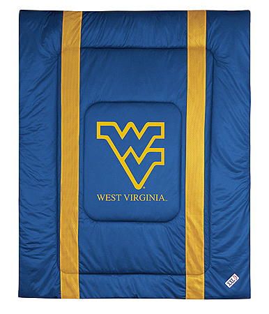 WEST VIRGINIA WVU Comforter Sham Bdskt Pillowcase Set  