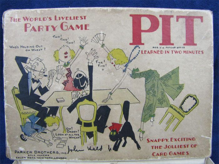 1919 Vintage PIT Parker Brothers Inc. Card Game in Box  