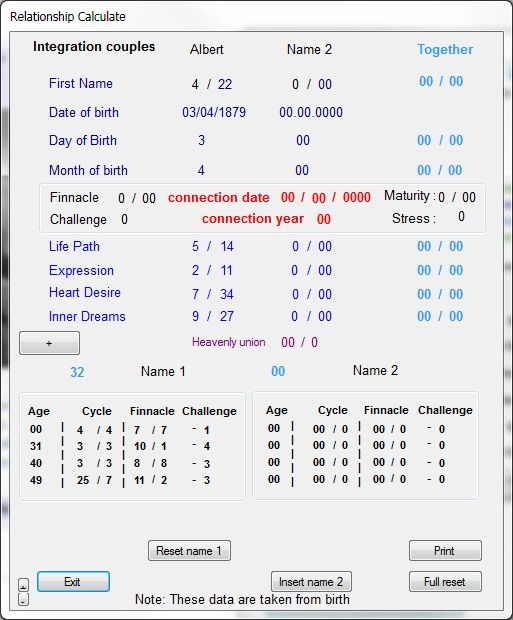 Numerology Calculator Software   FULL PRO VERSION & Chaldean method 