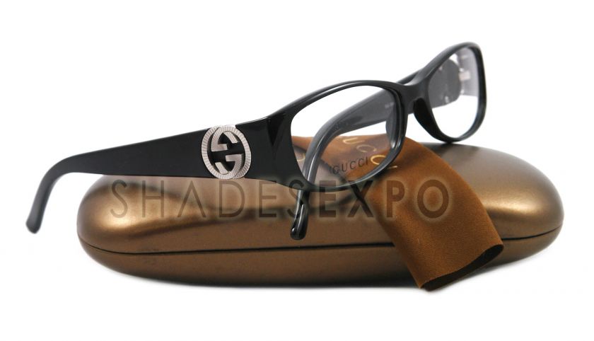 NEW Gucci Eyeglasses GG 3186 BLACK D28 GG3186 52MM AUTH  