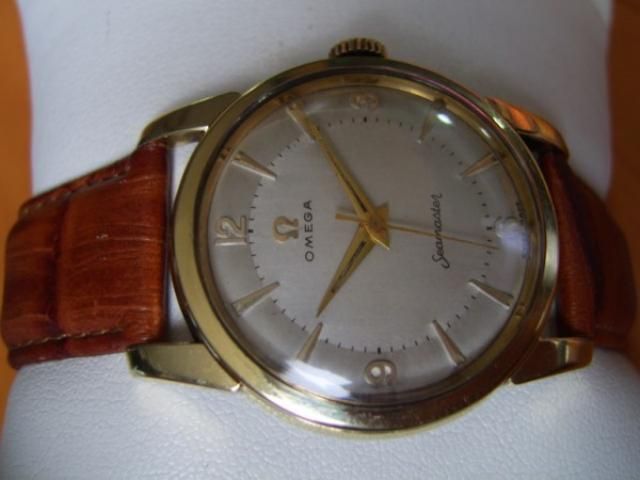 50S OMEGA SEAMASTER CAL 420 14K GOLD CAPPED MENS WATCH  