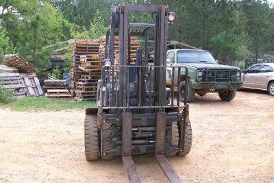 Hyster H60XL 6,000 lb. Diesel Forklift Good Used Condition Isuzu 