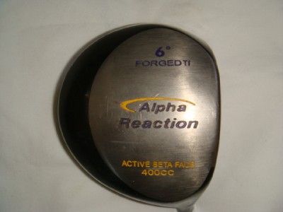 Alpha Reaction 400cc 7.5 degree driver head NEW  