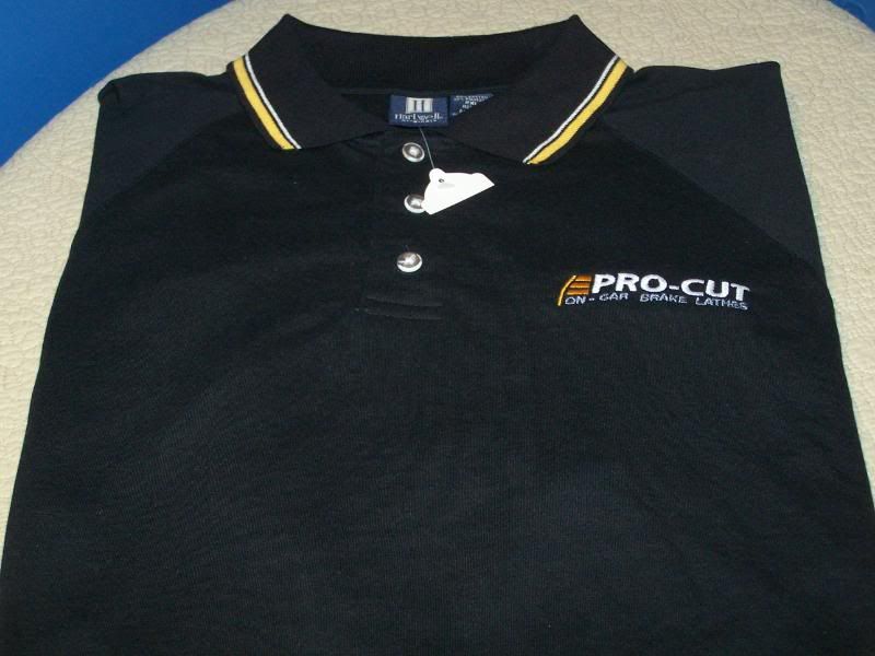 PRO CUT On Car Brake Lathes   Golf Polo Shirt XXL New  