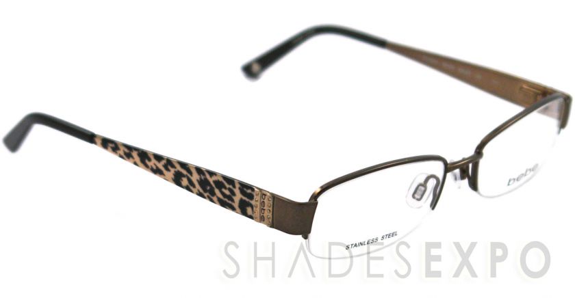 NEW Bebe Eyeglasses BB 5028 PANTHER 001/BROWN COURTEOUS AUTH  