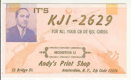 Amsterdam NY 60s CB Citizens Band Postcard  