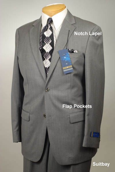 54L Suit Ibiza 2B GRAY 100% WOOL SUIT SEPARATES SS05  