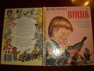 Little Golden Book first book about BIRDS Eloise Wilkin  