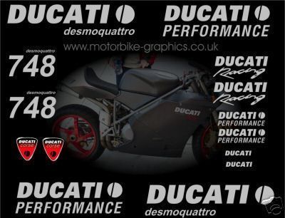 Duc 748 Decals Graphics Stickers  