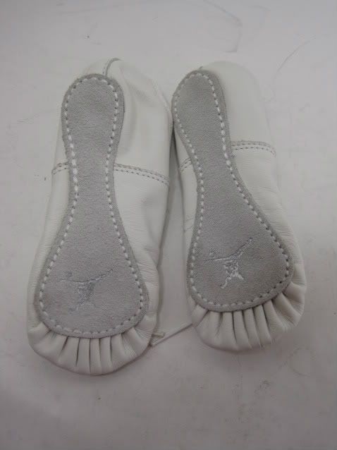 CAPEZIO TODDLERS TECHNIK 200 BALLET SHOE WHITE LEATHER/SUEDE SZ 9 EE 