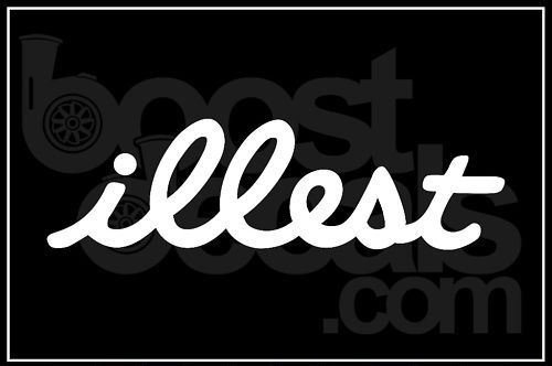 GOLD ILLEST Decal Sticker JDM  