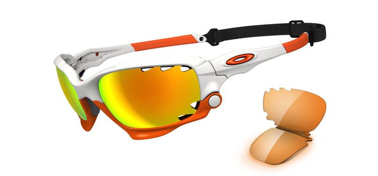   Sunglasses RACING JACKET oo9171 03 White/Fire Iridium + Persimmon NEW