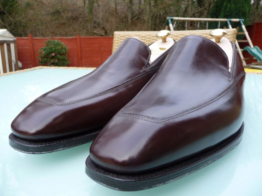   John Lobb LYNTON   UK 9.5 E   8109 Last   Dark Brown Museum Loafers