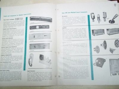 Vtg RCA Brochure~Audio/Visual Communications Equipment~Catalog  