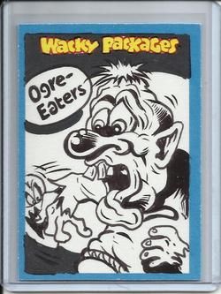 Wacky Packages Ogre Eaters 2011 Topps Sketch Simko 1/1  