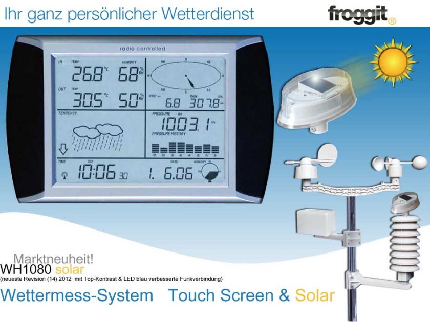   analyse software pce fws 20 pce solar windrichtung wettervorhersage