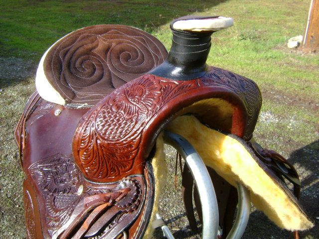 STUNNING NEW 16 MONTANA WESTERN WADE ROPING LEATHER SADDLE  