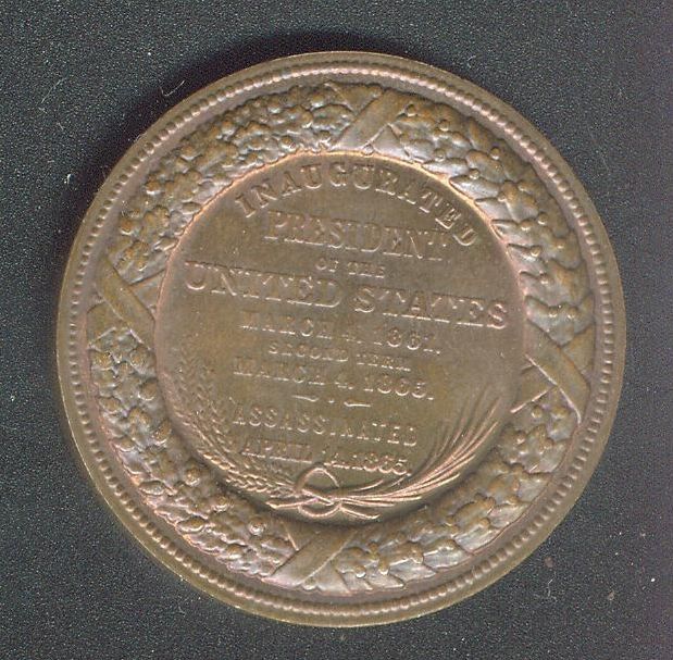   conmemorativo de bronce de la medalla de moneda de Abraham Lincoln