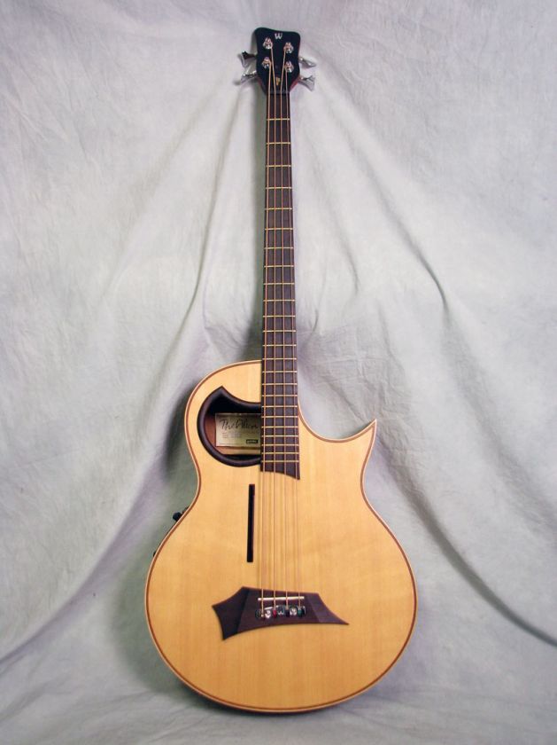 New Old Stock Warwick Alien 4 String Acoustic Electric Solid Top Bass 