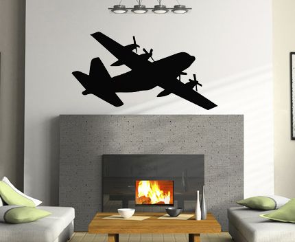 130 Military Army Airplane Wall Mural Art Vinyl Decal  